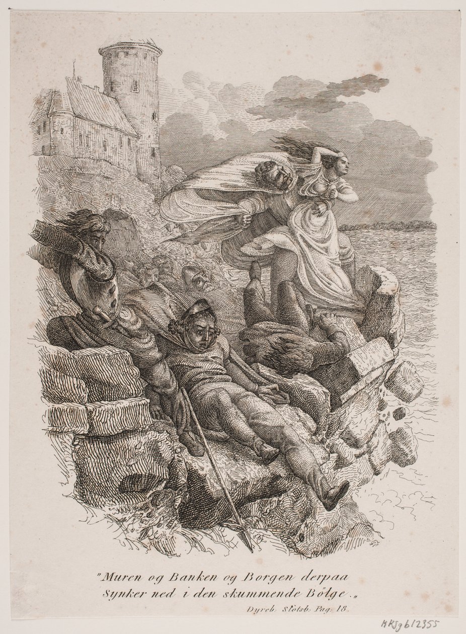 Viñeta para la colección de poemas de Th. Wiborg "Un acorde menor" de Vilhelm Pedersen
