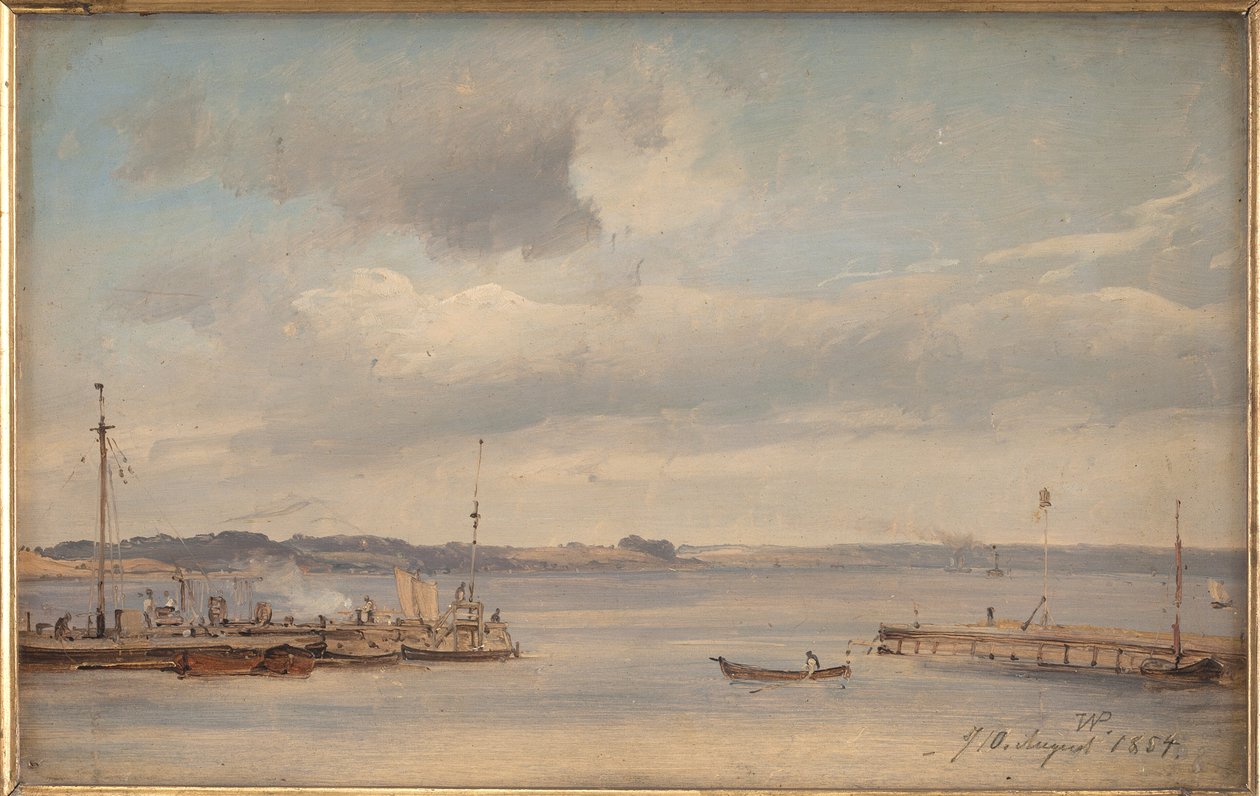 Un puerto de barcos. Humlebæk, Zelanda de Vilhelm Petersen