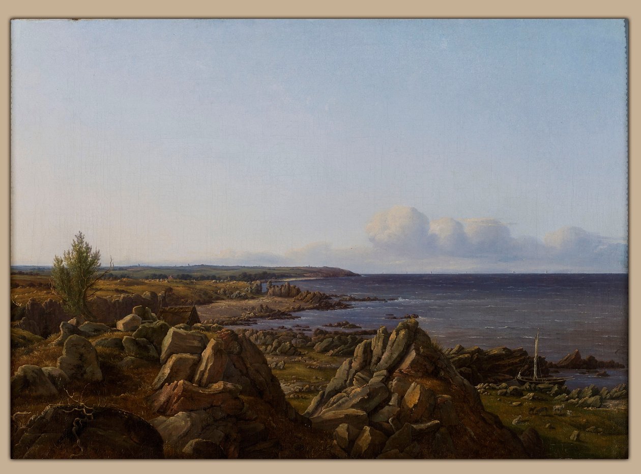 Vista de la parroquia de Østerlarsker de Vilhelm Petersen