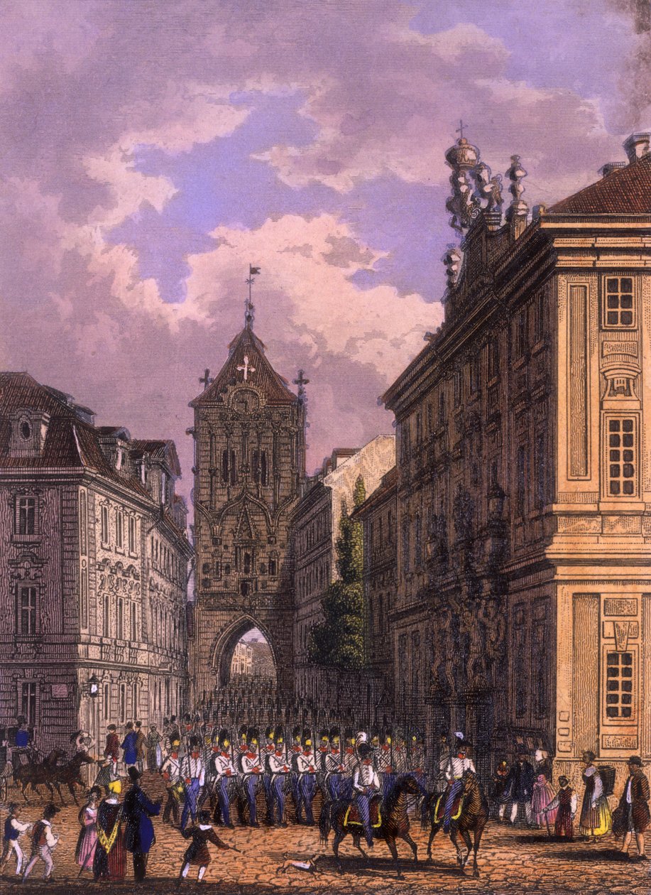 Calle Celetná, 1847 de Vincenc and Geissler, F. Morstadt