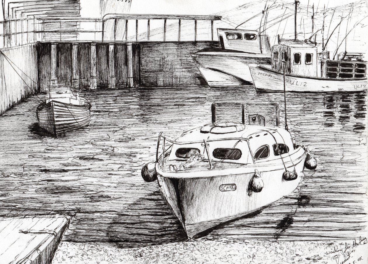 Barcos en Islay Escocia, 2005 de Vincent Alexander Booth