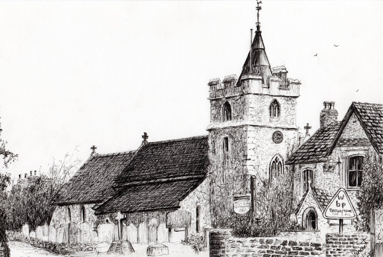 Iglesia de Brighstone I.O.W., 2008 de Vincent Alexander Booth