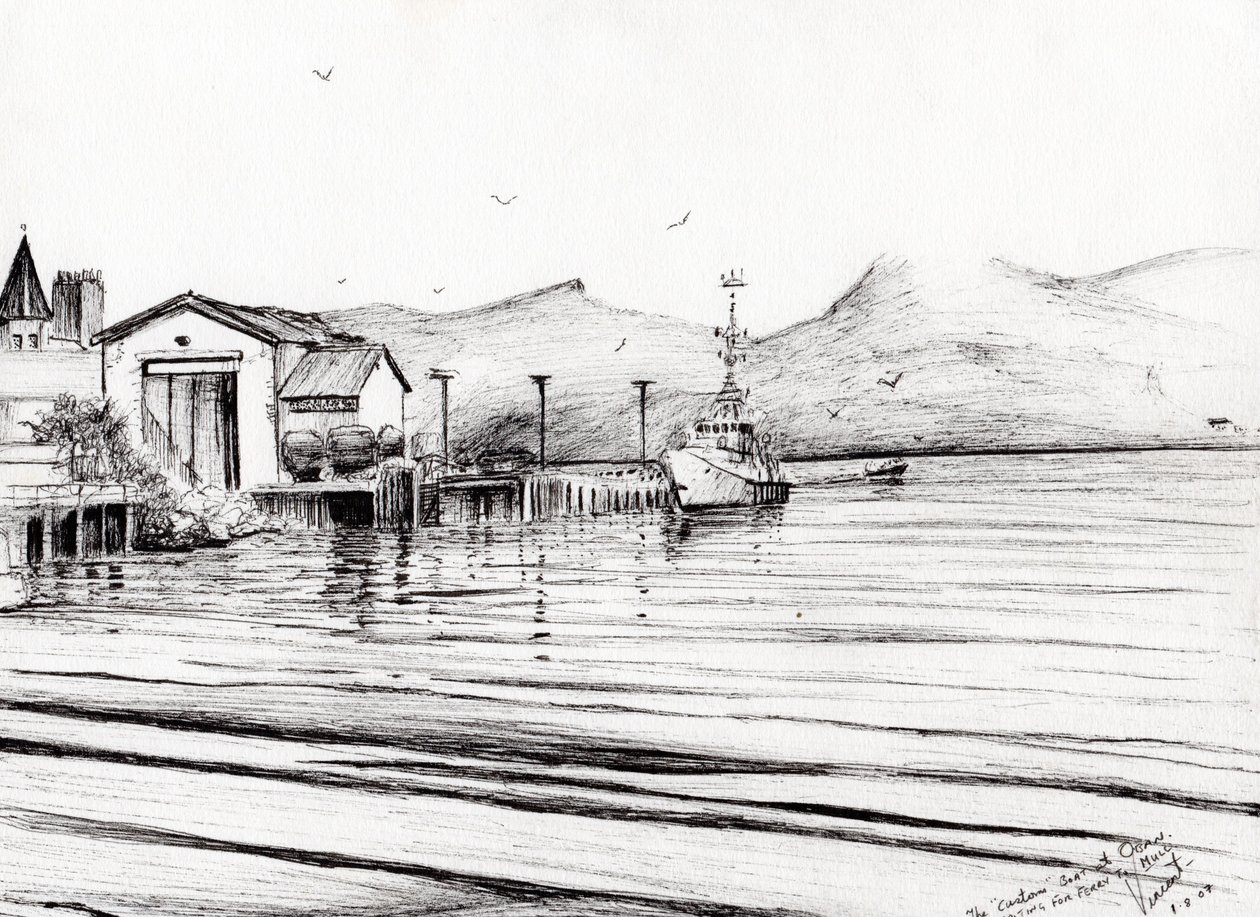 Barco de Aduanas en Oban, 2007 de Vincent Alexander Booth