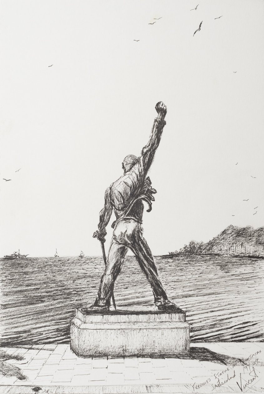 Estatua de Freddie Mercury en Montreux, Suiza de Vincent Alexander Booth