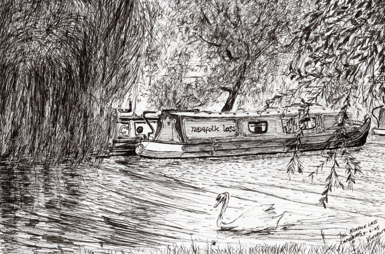 Barcos estrechos Cambridge, 2005 de Vincent Alexander Booth