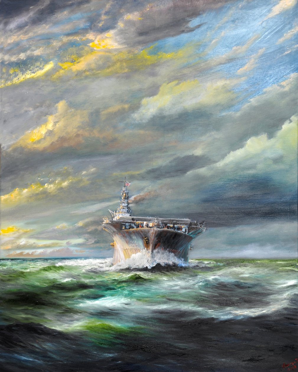 USS Enterprise regresa a Pearl, 2019 de Vincent Alexander Booth