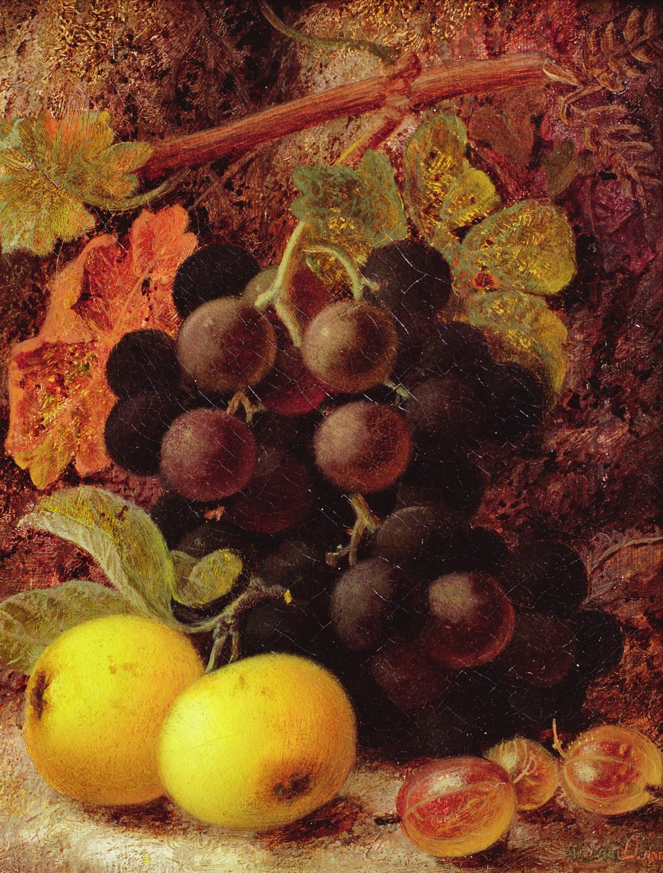 Uvas, manzanas y grosellas de Vincent Clare
