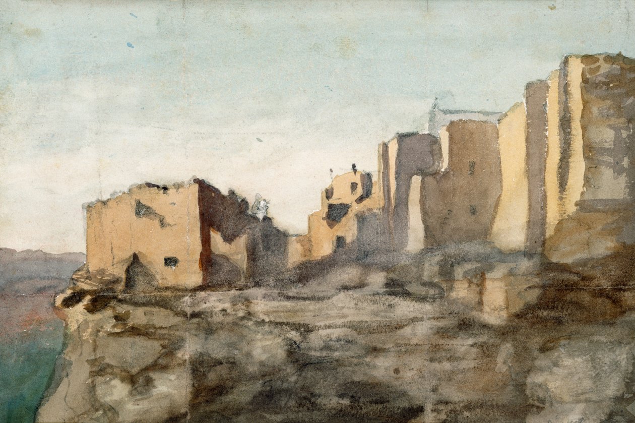 Pueblo Acantilado Moqui, Arizona, 1869-71 de Vincent Colyer