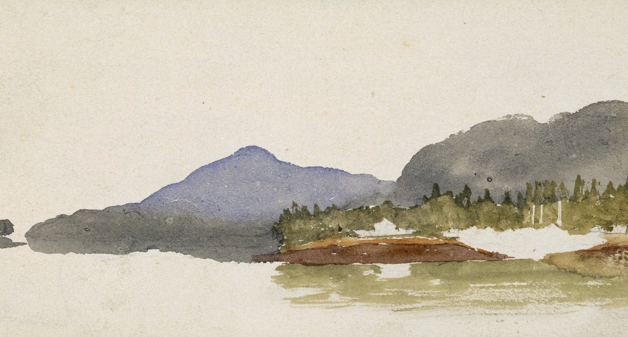 Vista del lago occidental, 1869-71 de Vincent Colyer