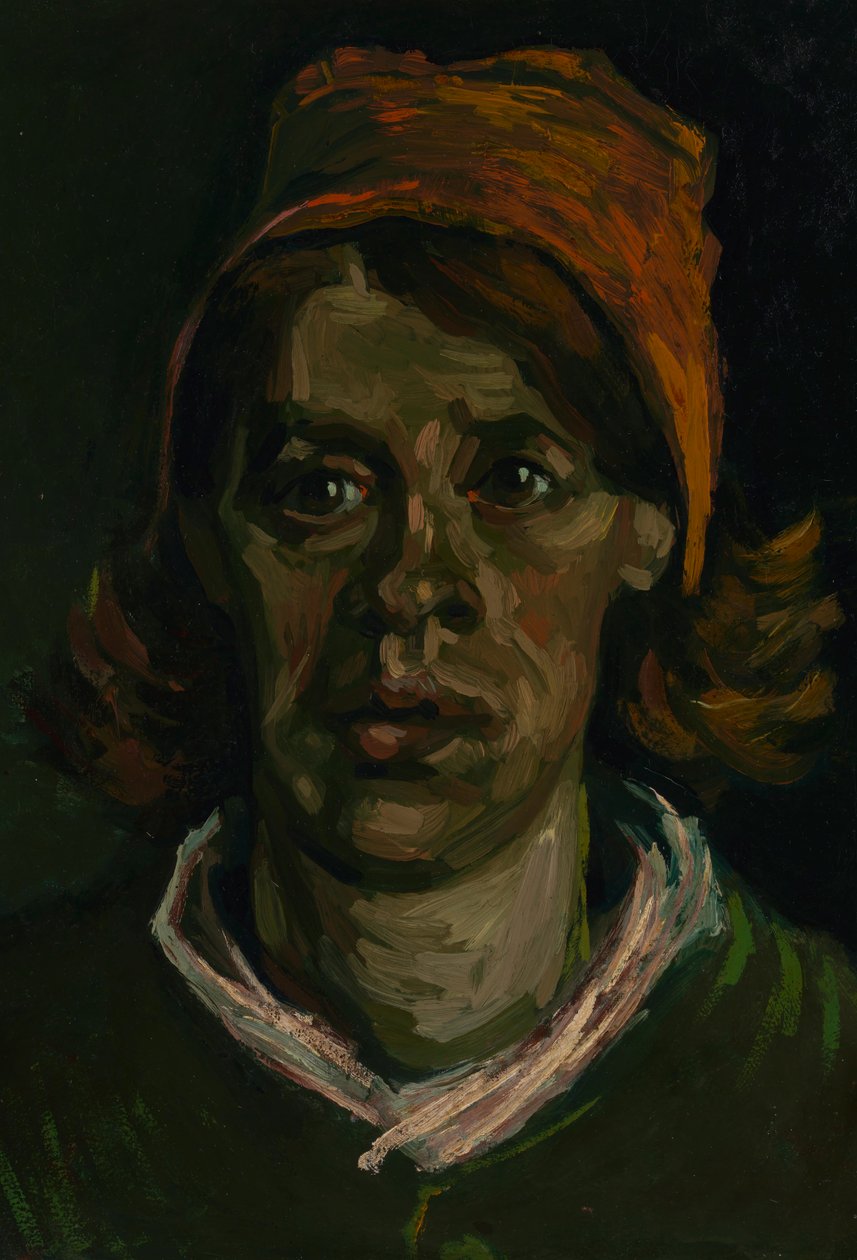 Cabeza de una mujer de Vincent van Gogh