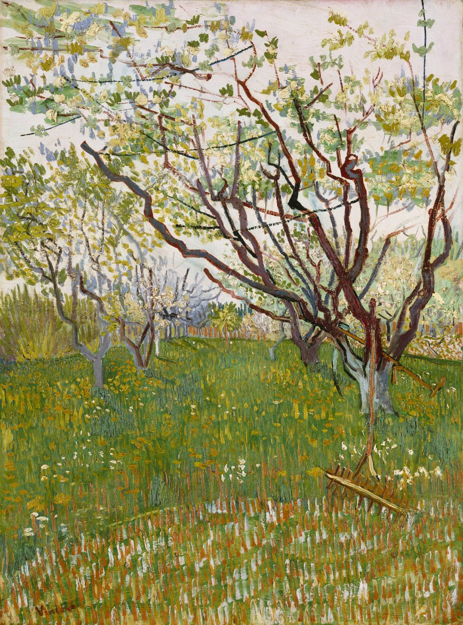 El huerto en flor de Vincent van Gogh
