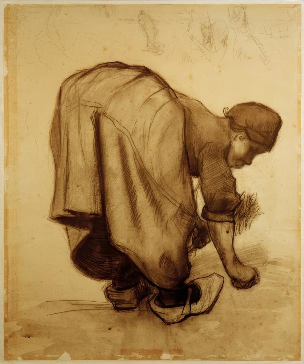 Campesina recogiendo espigas de Vincent van Gogh