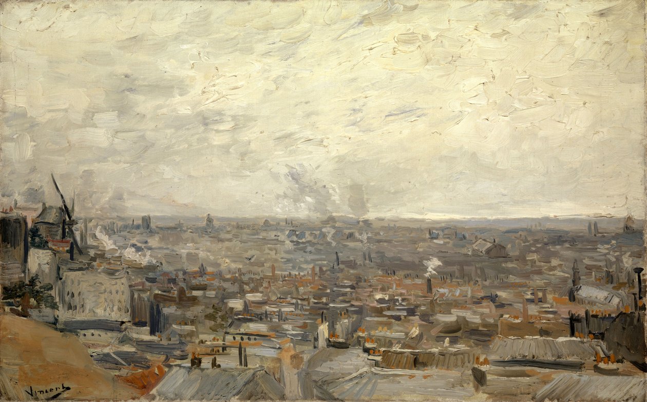 Vista de París desde Montmartre de Vincent van Gogh