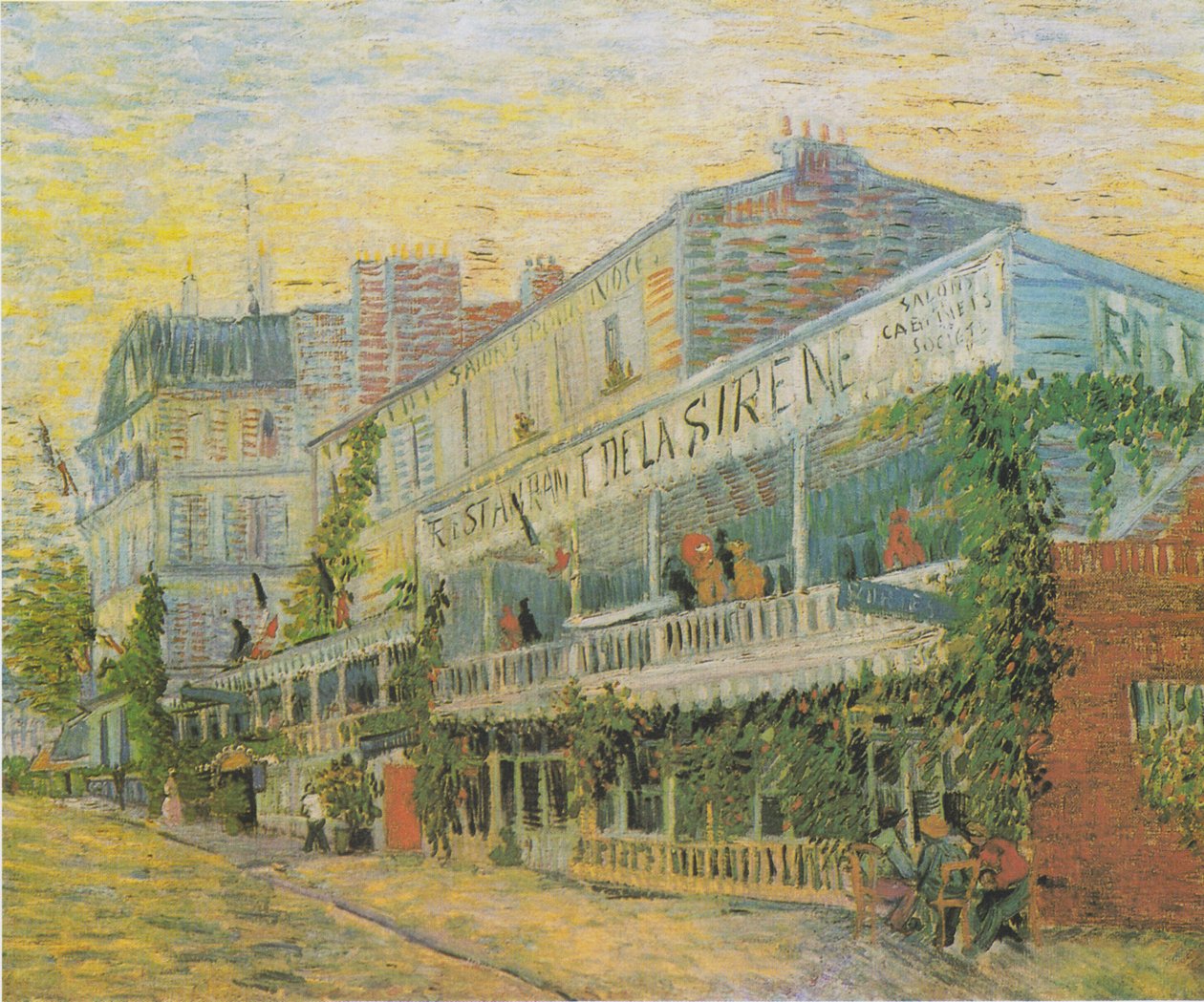 El restaurante de la Sirena en Asnières de Vincent van Gogh