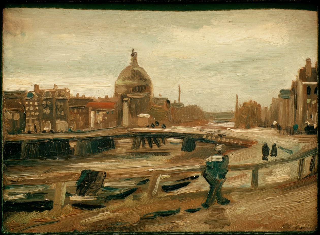El Singel en Ámsterdam de Vincent van Gogh