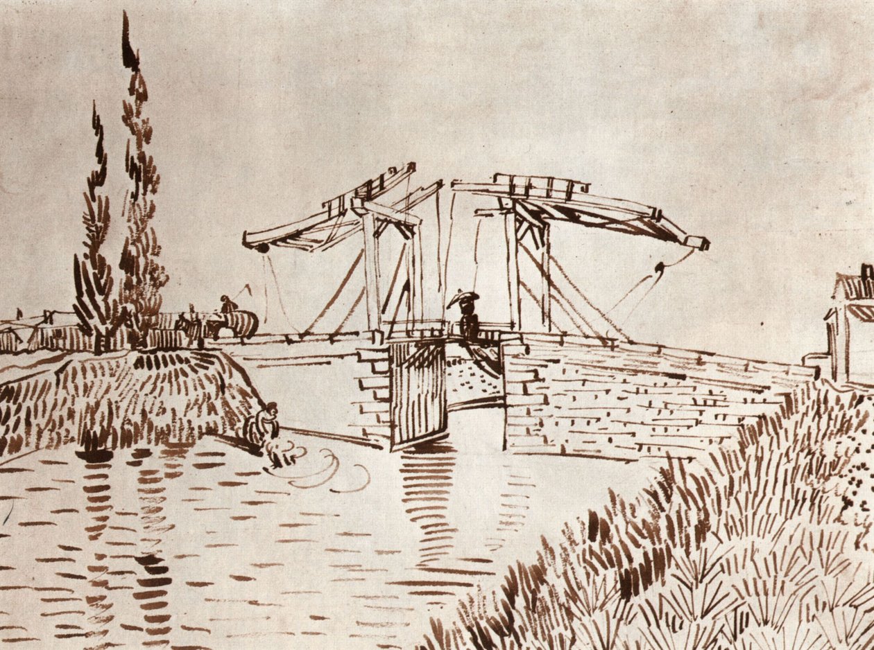 El puente Langlois en Arles (El puente levadizo) de Vincent van Gogh