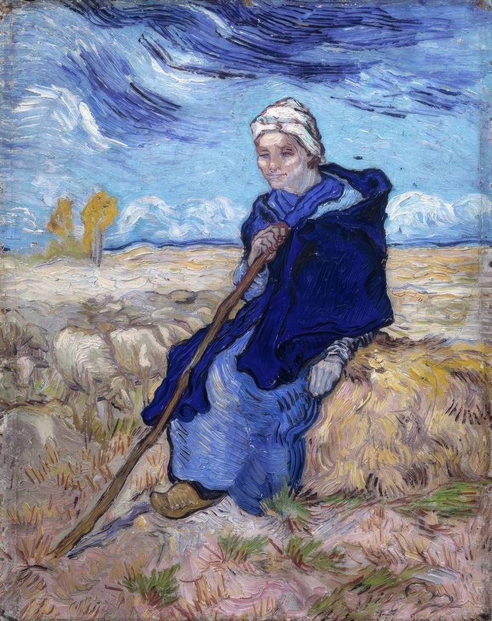 La pastora de Vincent van Gogh