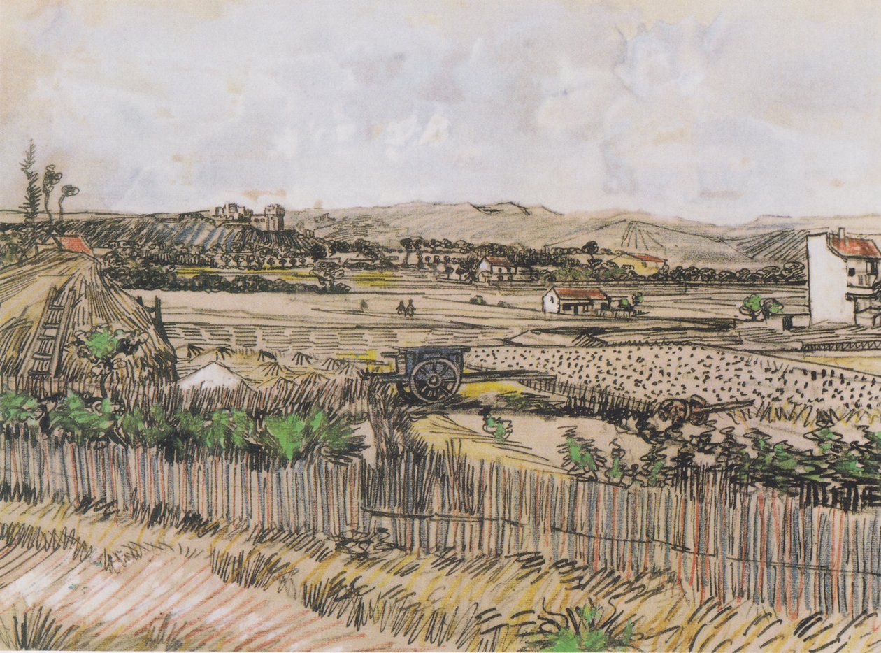 Cosecha en la Provenza de Vincent van Gogh