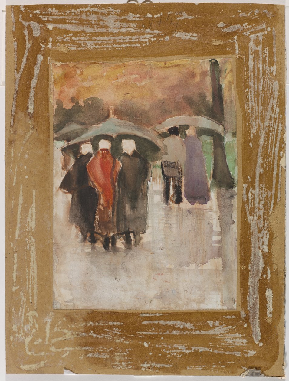 Bajo la lluvia, 1882 de Vincent van Gogh