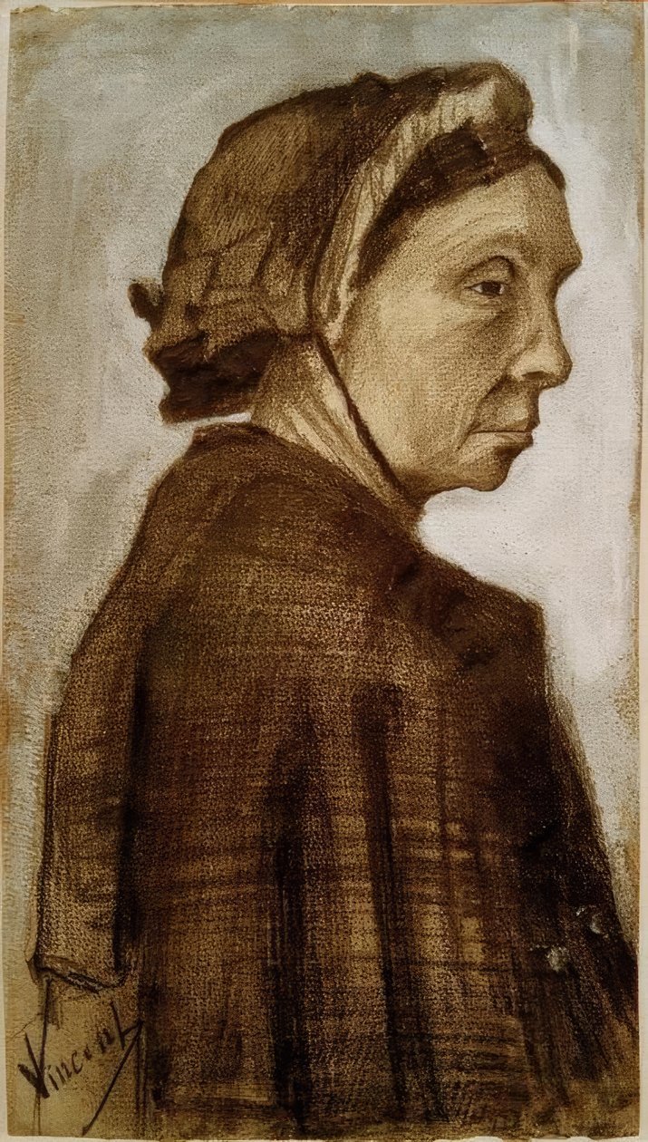 Cabeza de una mujer de Vincent van Gogh