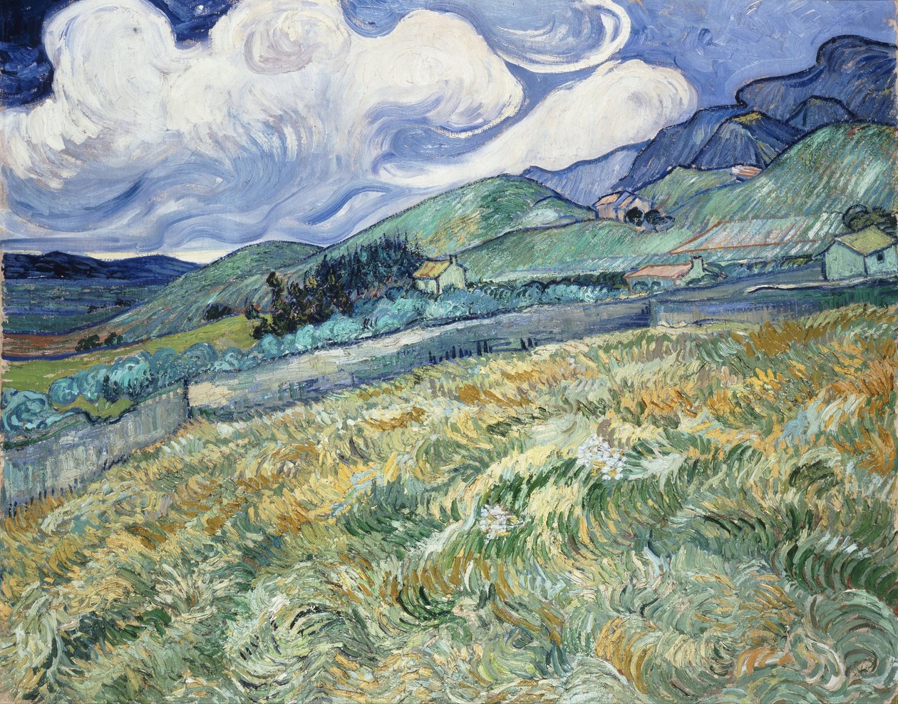 Paisaje desde Saint-Rémy de Vincent van Gogh