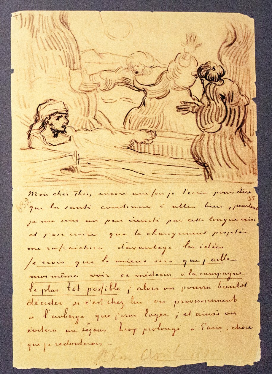 Carta de Van Gogh a su hermano Theo de Vincent van Gogh