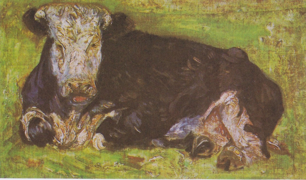 Vaca Reclinada de Vincent van Gogh