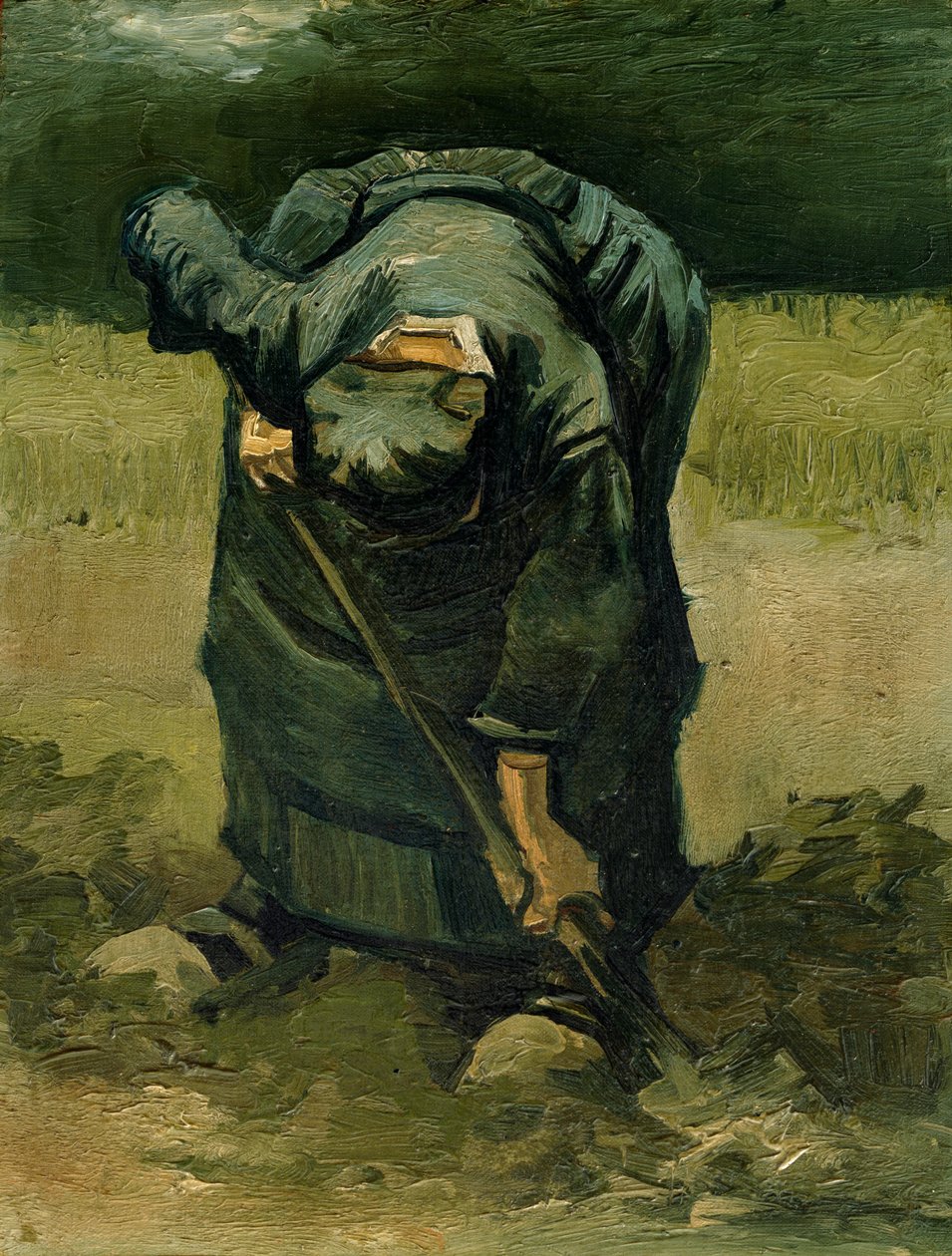 Mujer campesina cavando, 1885 de Vincent van Gogh