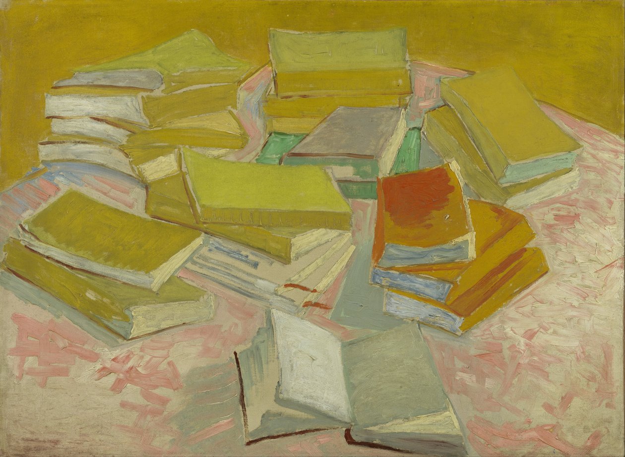 Pilas de novelas francesas de Vincent van Gogh