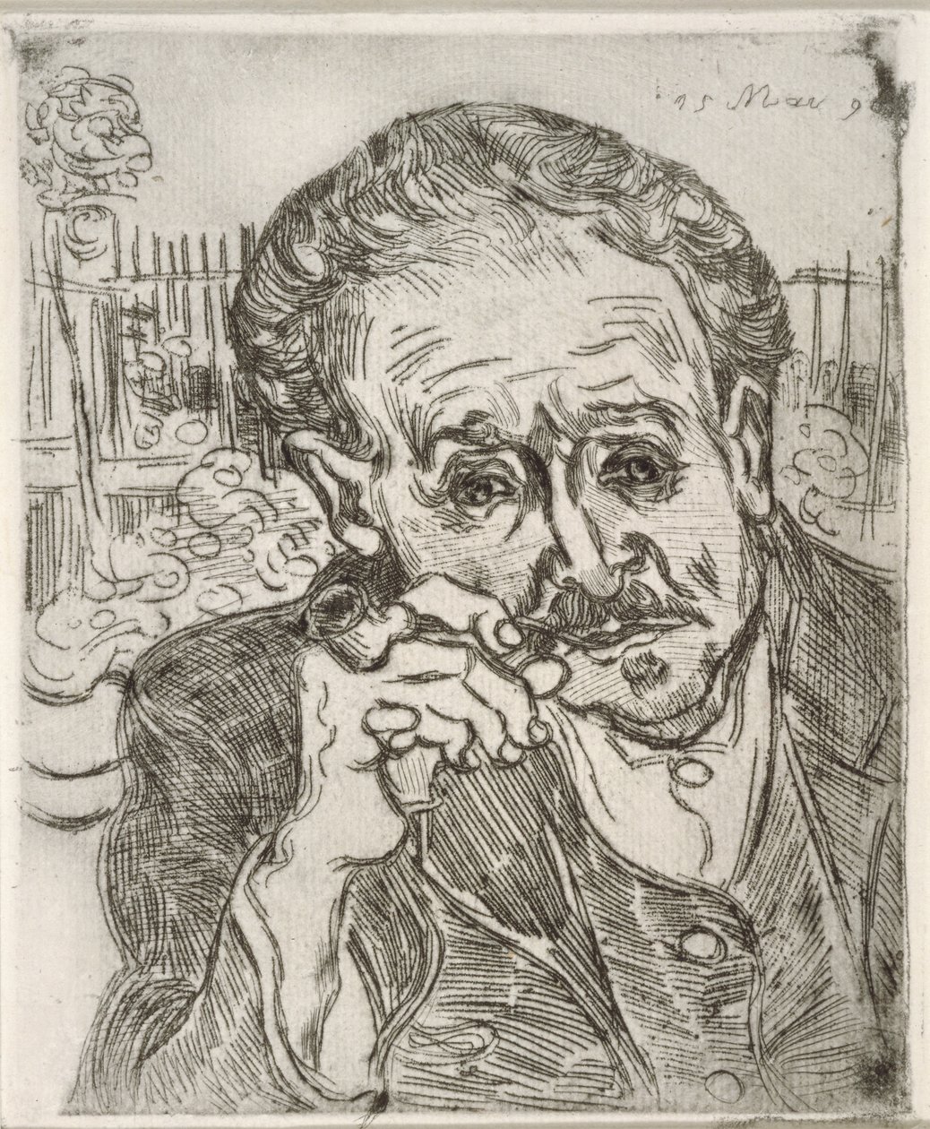 Retrato del Dr. Gachet (Auvers-sur-Oise), 15 de mayo de 1890 de Vincent van Gogh