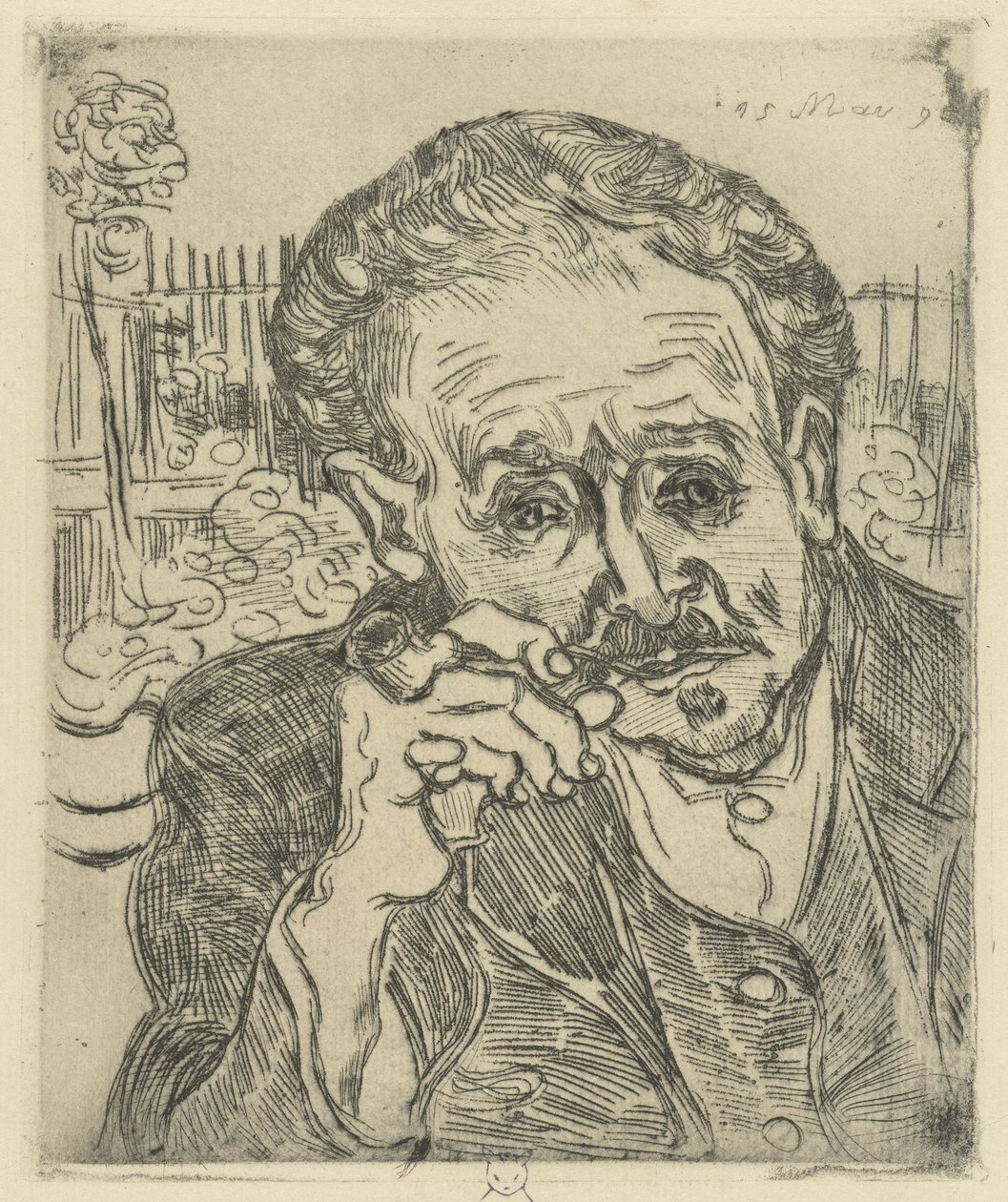 Retrato del Dr. Gachet, 1890 de Vincent van Gogh