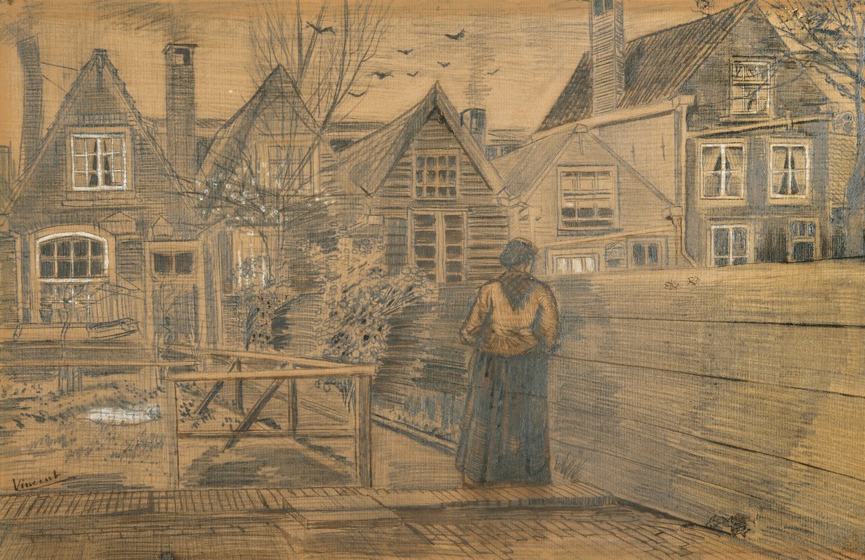 Casa de la Madre de Sien (1882) de Vincent van Gogh