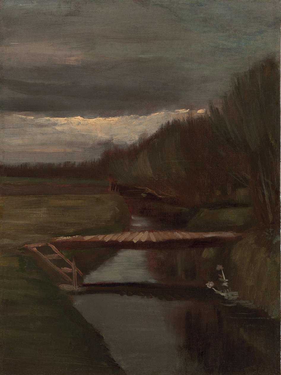Canal y Pequeño Puente de Vincent van Gogh