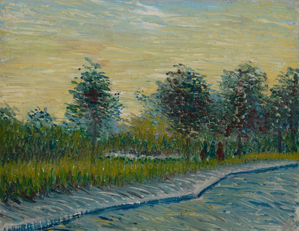 Plaza Saint-Pierre al atardecer de Vincent van Gogh