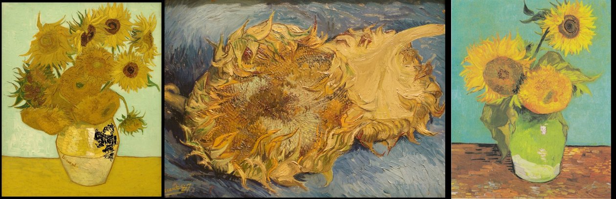 Naturaleza muerta con 12 girasoles de Vincent van Gogh