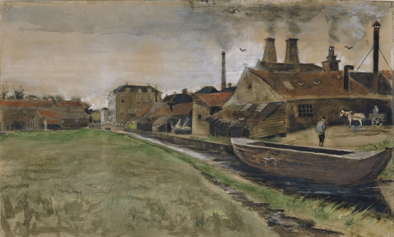 El Molino de Hierro en La Haya de Vincent van Gogh
