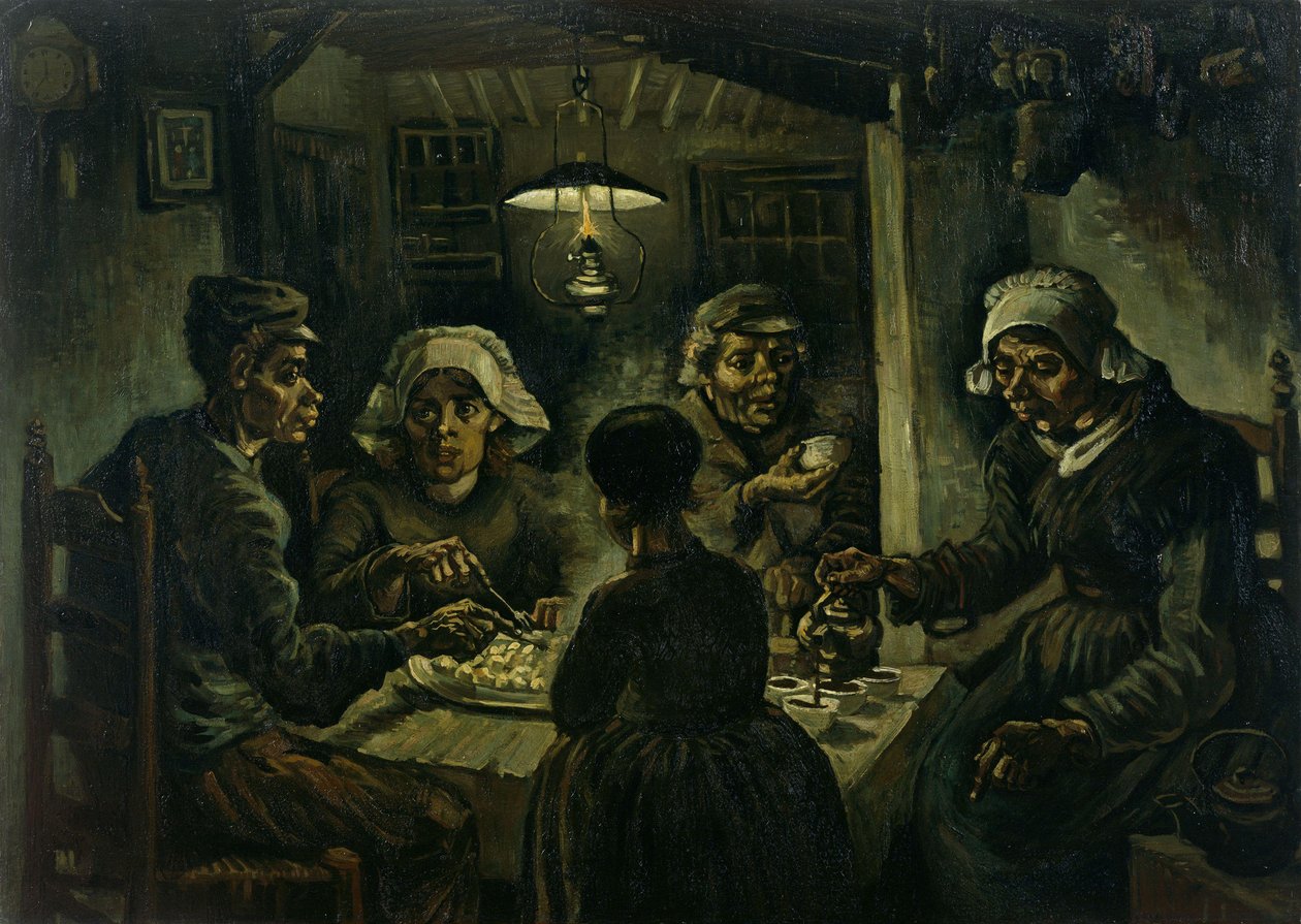 Los comedores de patatas de Vincent van Gogh