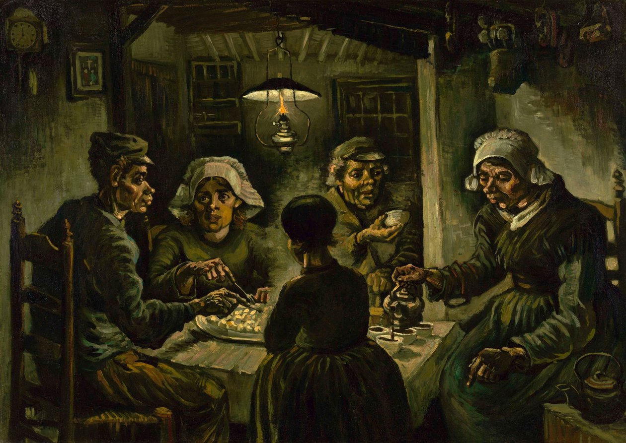 Los comedores de patatas, 1885 de Vincent van Gogh