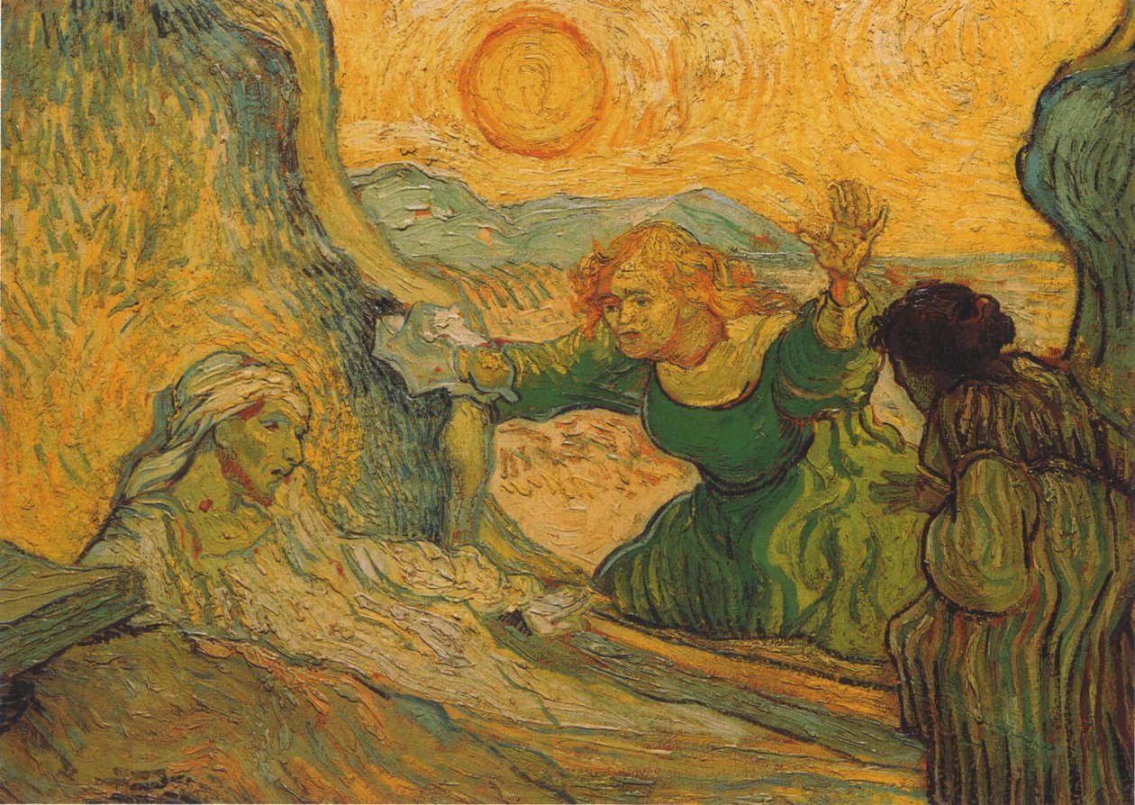 La resurrección de Lázaro (después de Rembrandt) de Vincent van Gogh