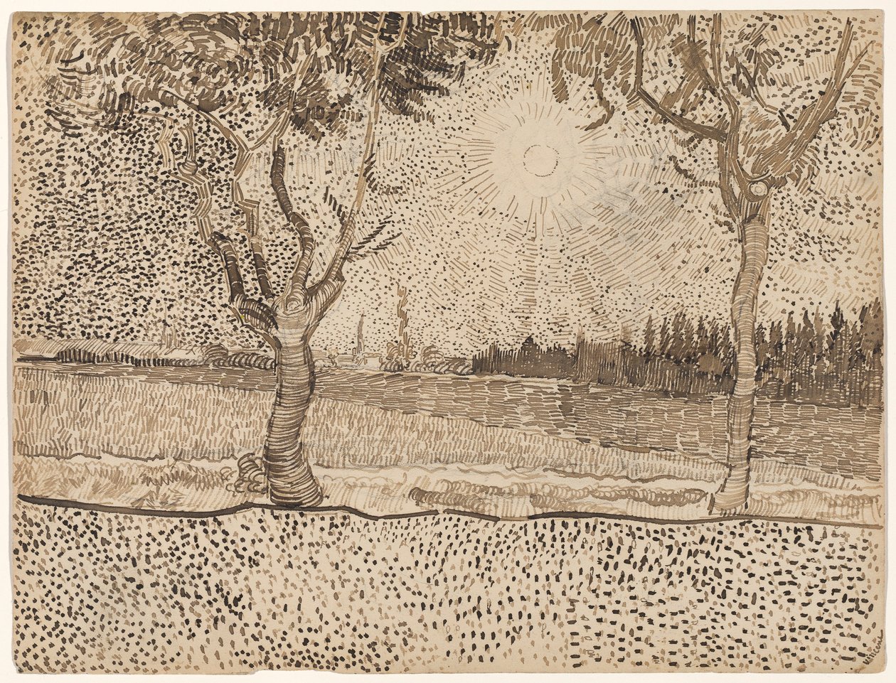 El camino a Tarascón de Vincent van Gogh