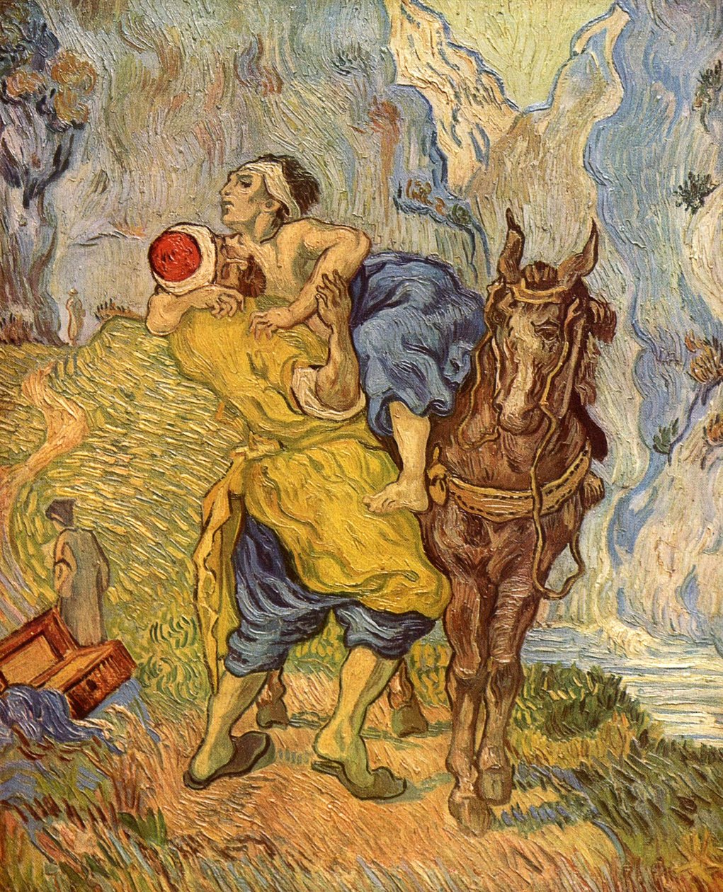 El buen samaritano (después de Delacroix) de Vincent van Gogh
