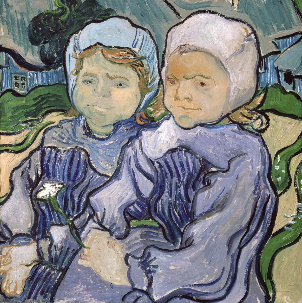 Dos Niñas Pequeñas, 1890 de Vincent van Gogh