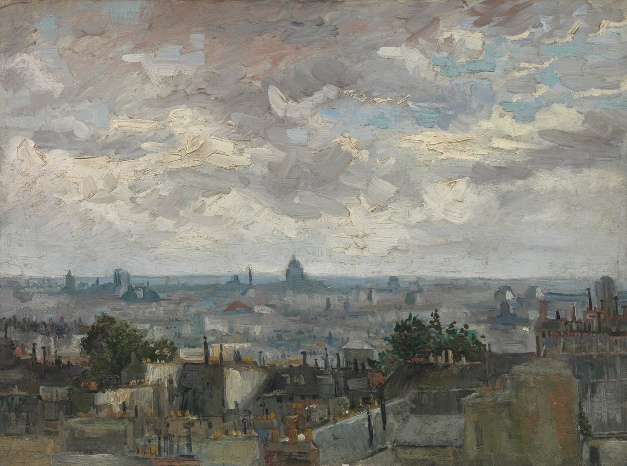 Vista de París de Vincent van Gogh