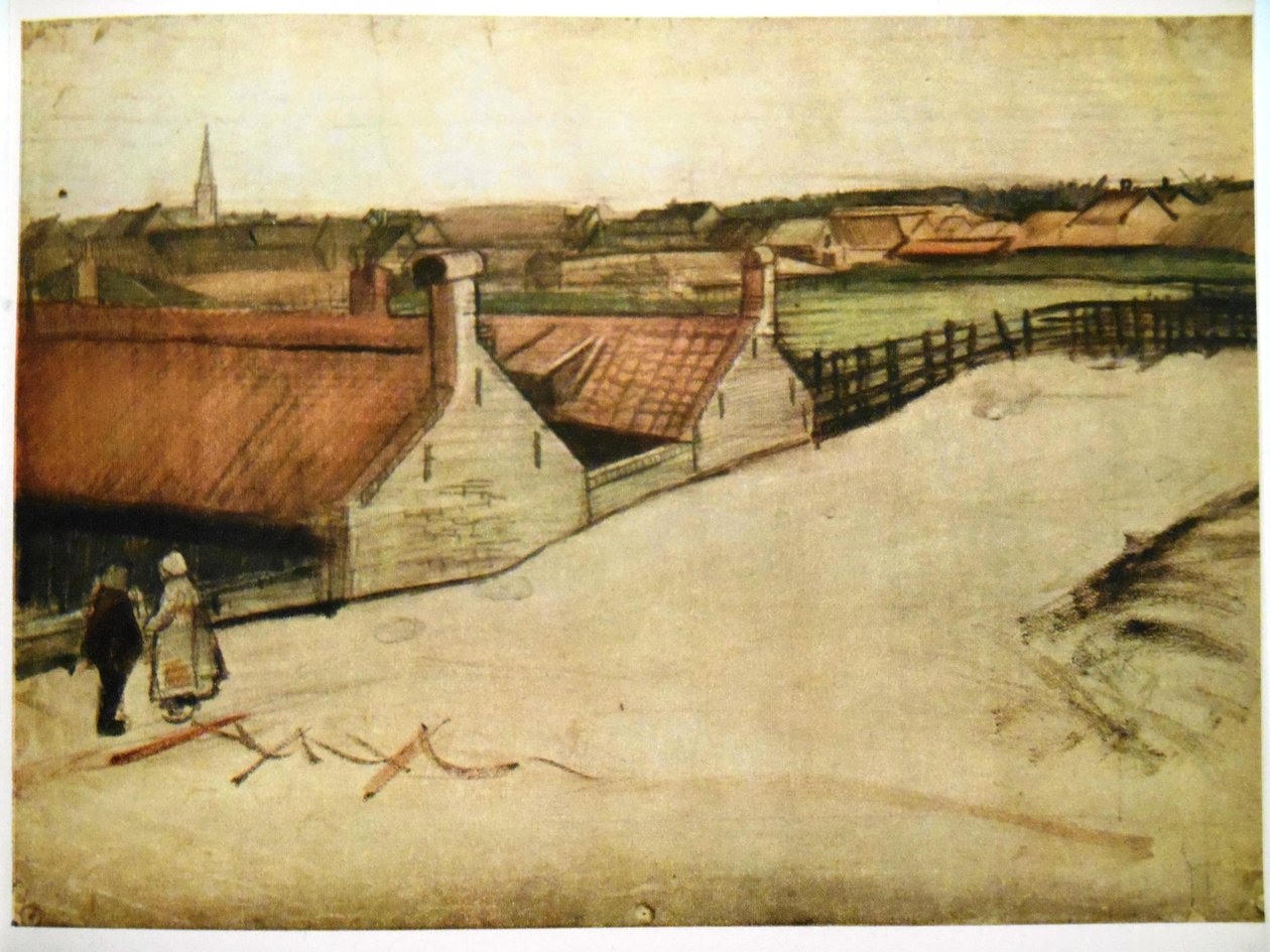 Vista de Scheveningen, con la aguja en el fondo de Vincent van Gogh