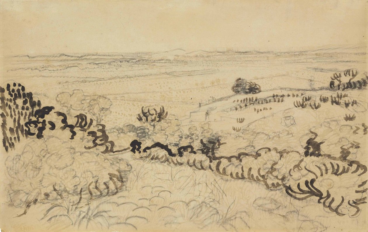Vista de Montmajour de Vincent van Gogh