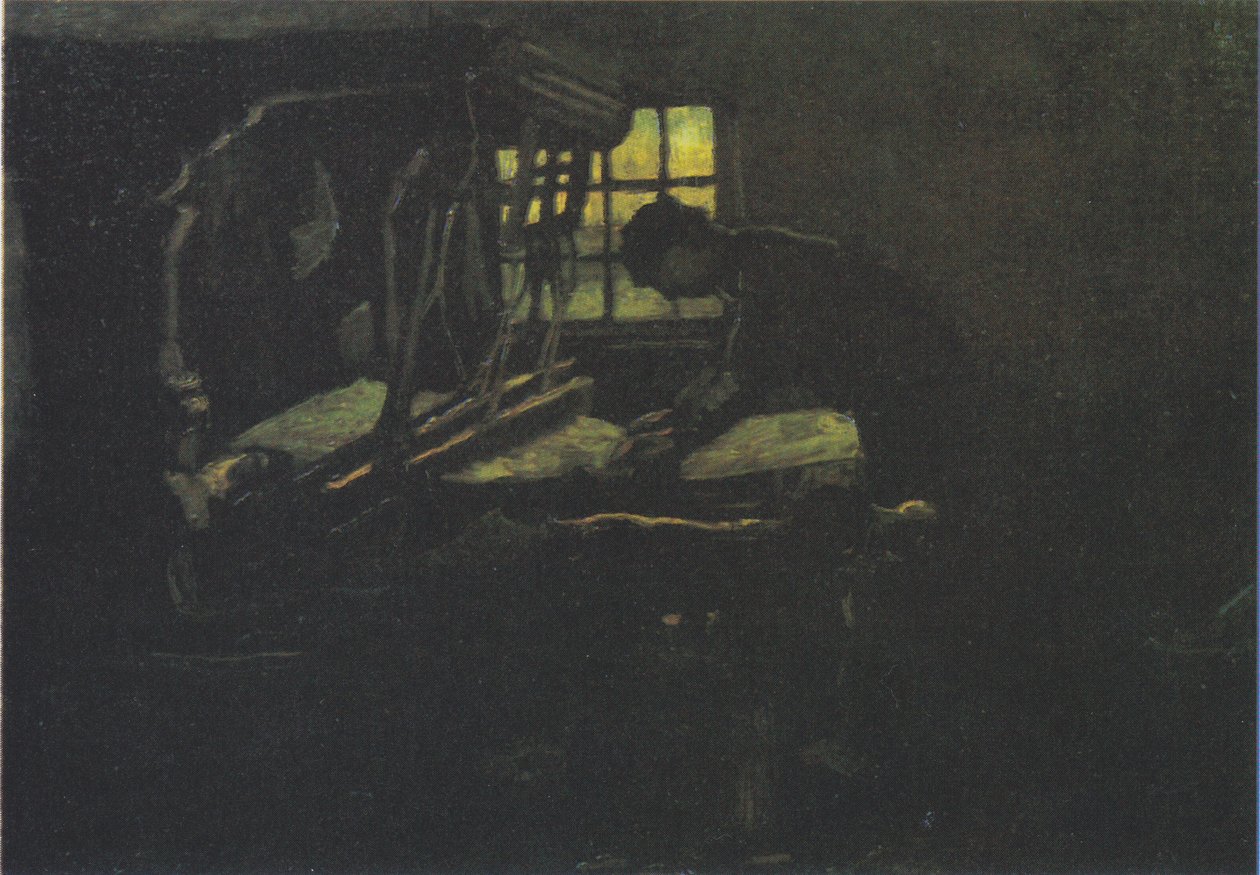 Tejedor, de pie en el telar de Vincent van Gogh