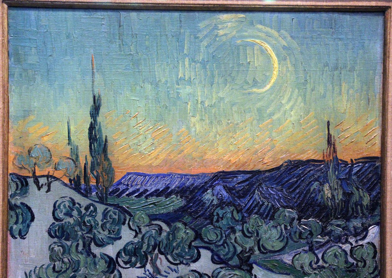 Paseo al crepúsculo de Vincent van Gogh