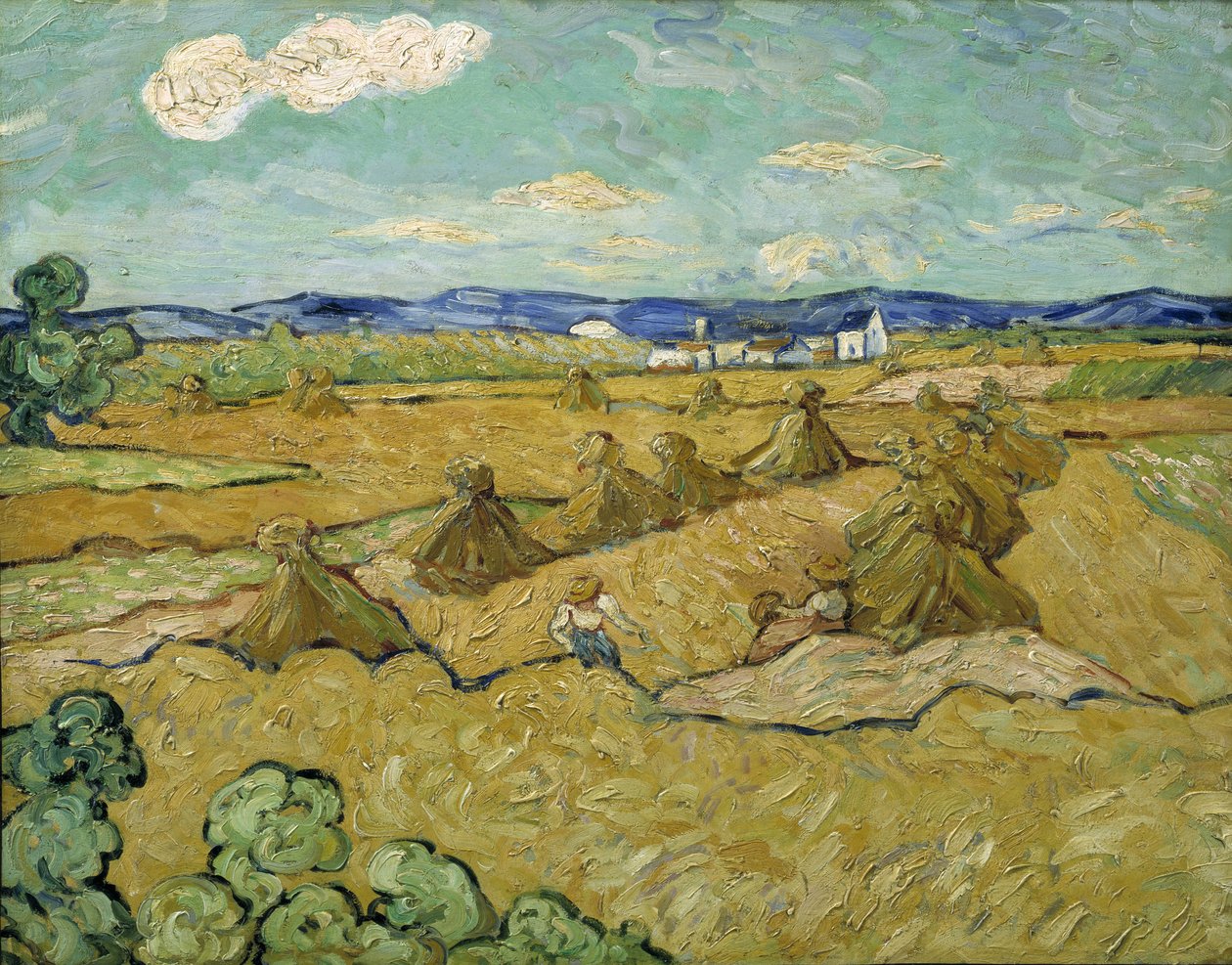 Los almiares de Vincent van after Gogh