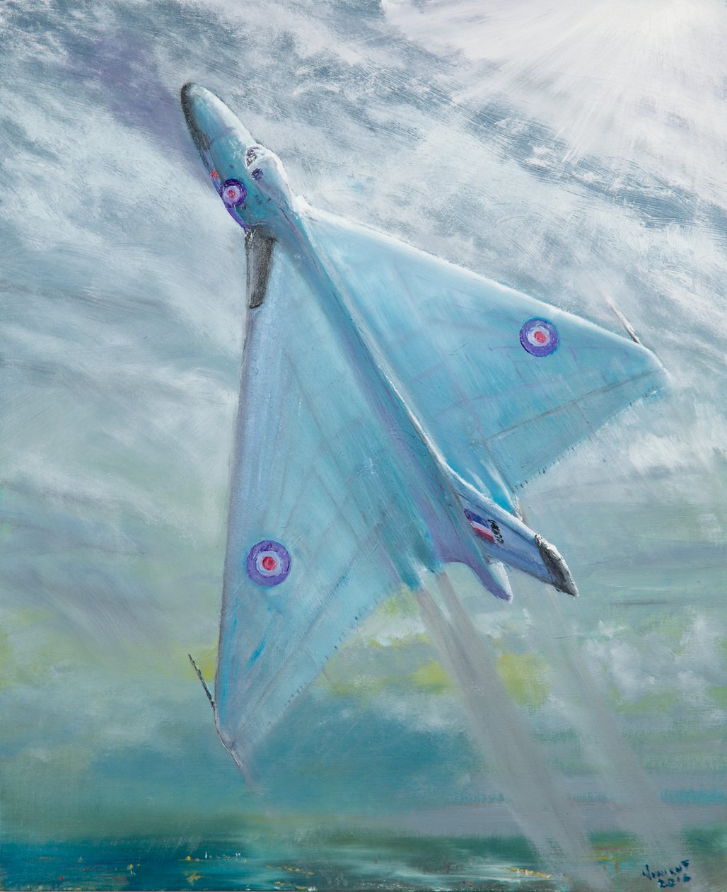 Vuelo nocturno del Avro Vulcan B1, 2016 de Vincent Alexander Booth