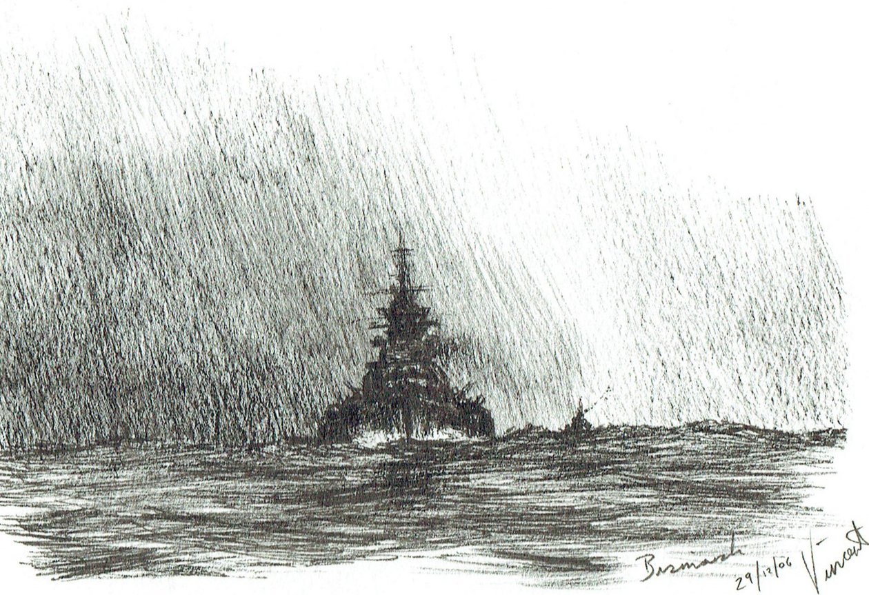 El Bismarck zarpa de Vincent Alexander Booth